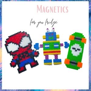 handmade perler set  magnetics bundle - 3